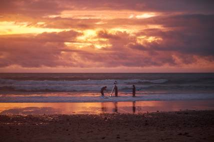 Surfers Sunset Mirror